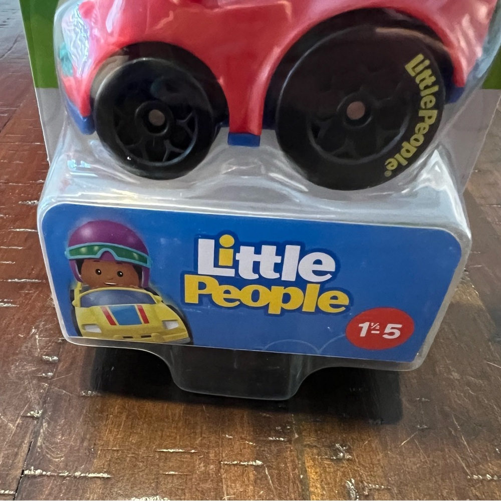 Fisher Price Little People Three Wheelie Vehicles Race Cars - Picture 3 of 5